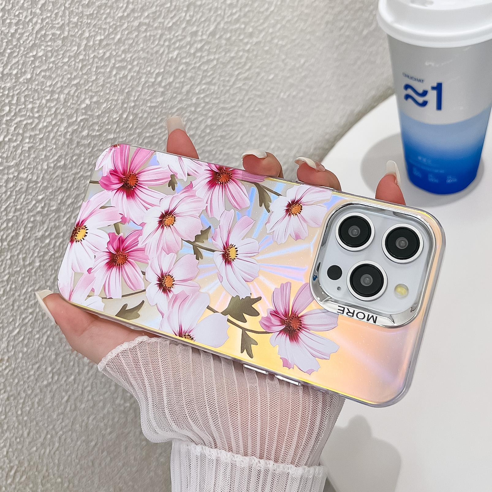 For iPhone 15 Pro Max Case Flower Pattern Laser Texture Electroplated Phone Back Cover AH7
For iPhone 15 Pro Max Case Flower Pattern Laser Texture Electroplated Phone Back Cover AH7