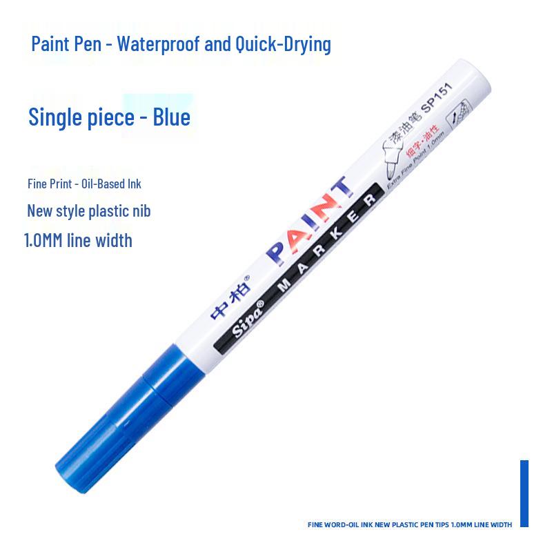 Zhongbo White Oil-Based 1.0mm Paint Pen for Tire and Signature Drawing синий
Zhongbo White Oil-Based 1.0mm Paint Pen for Tire and Signature Drawing синий