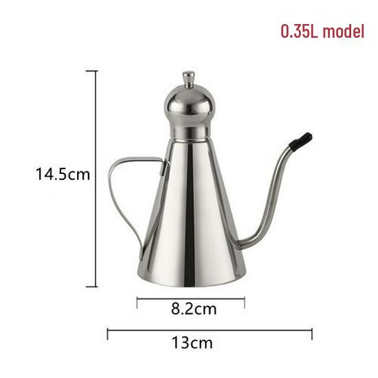 304 Stainless Steel Leak-Proof Oil & Vinegar Pot with Long Spout for Kitchen Seasoning
304 Stainless Steel Leak-Proof Oil & Vinegar Pot with Long Spout for Kitchen Seasoning