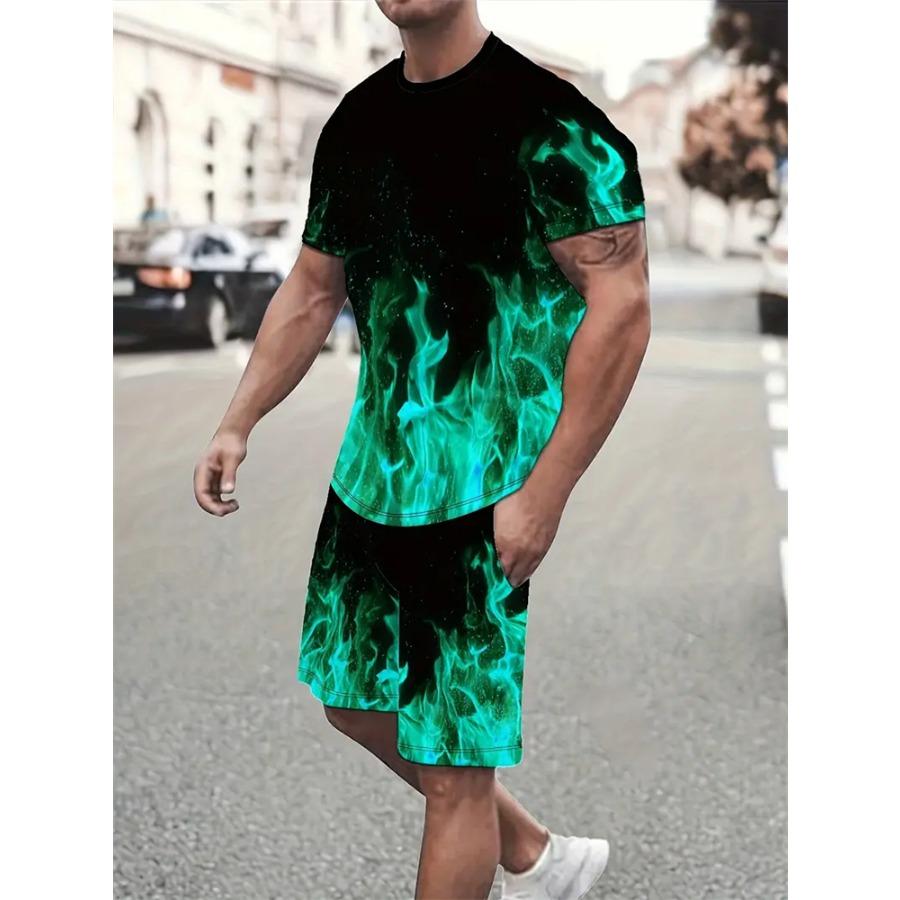 Мужская повседневная футболка из 2 предметов с принтом в стиле ретро с короткими рукавами и национальным узором, летние спортивные шорты, повседневный пляжный спортивный костюм для отдыха 6XL
Мужская повседневная футболка из 2 предметов с принтом в стиле ретро с короткими рукавами и национальным узором, летние спортивные шорты, повседневный пляжный спортивный костюм для отдыха 6XL