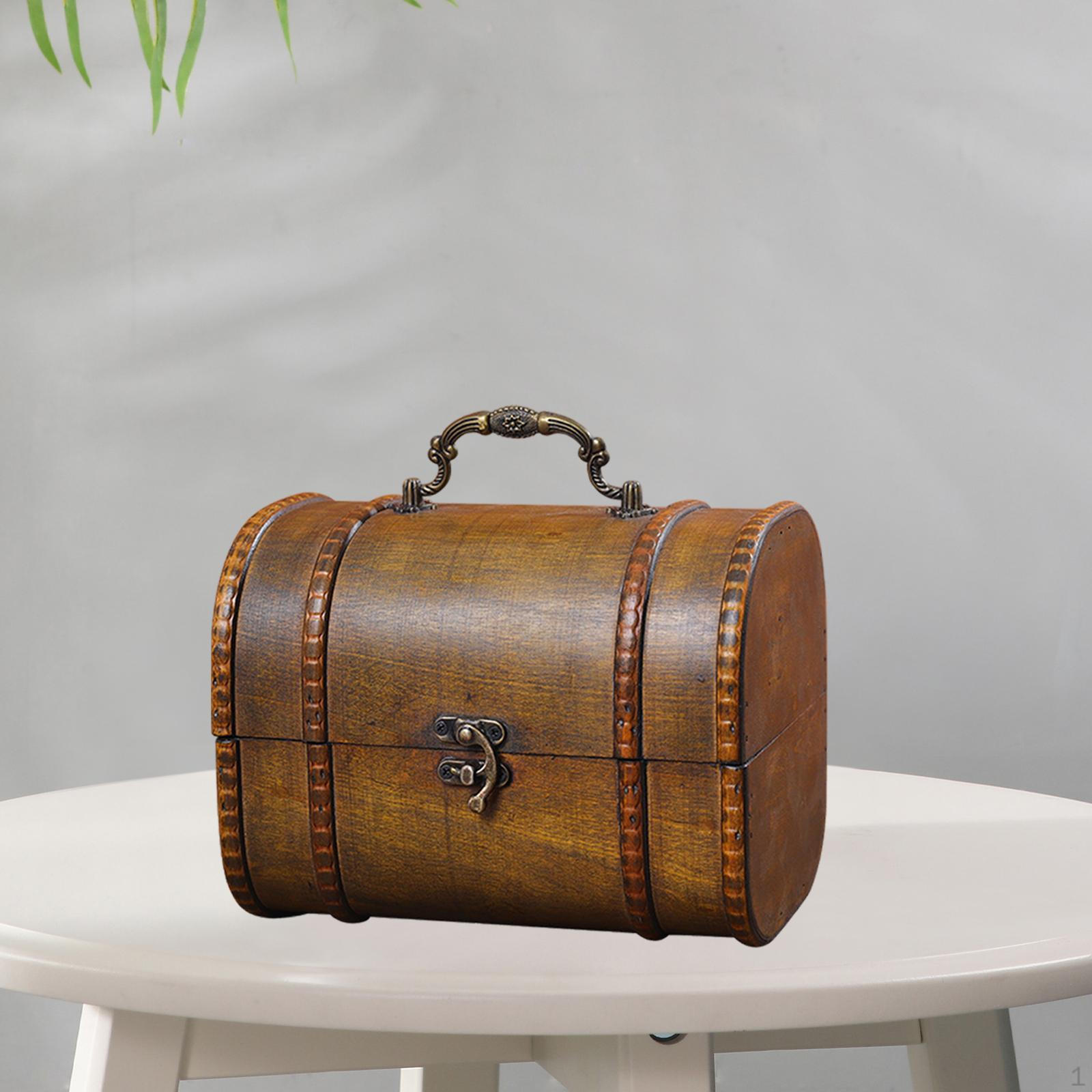 Декоративная коробка для хранения, деревянный органайзер для ювелирных изделий, небольшой подарочный сундук для сокровищ, безделушка на петлях Brown
Декоративная коробка для хранения, деревянный органайзер для ювелирных изделий, небольшой подарочный сундук для сокровищ, безделушка на петлях Brown