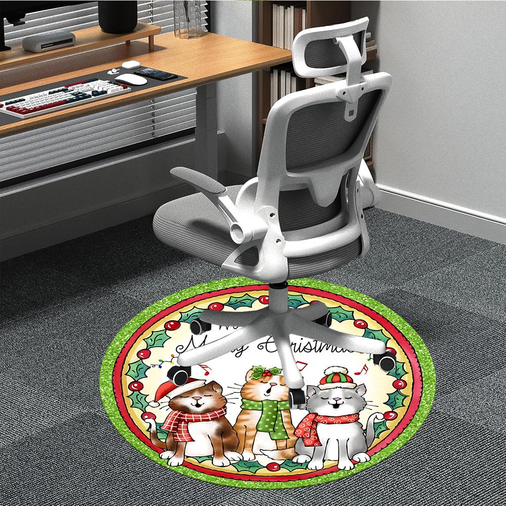 1pc Christmas Cats Chair Carpet for Office, Round Non-Slip Durable Large Size Office Carpet, Suitable for Office, Beautiful Decoration 80cm
1pc Christmas Cats Chair Carpet for Office, Round Non-Slip Durable Large Size Office Carpet, Suitable for Office, Beautiful Decoration 80cm