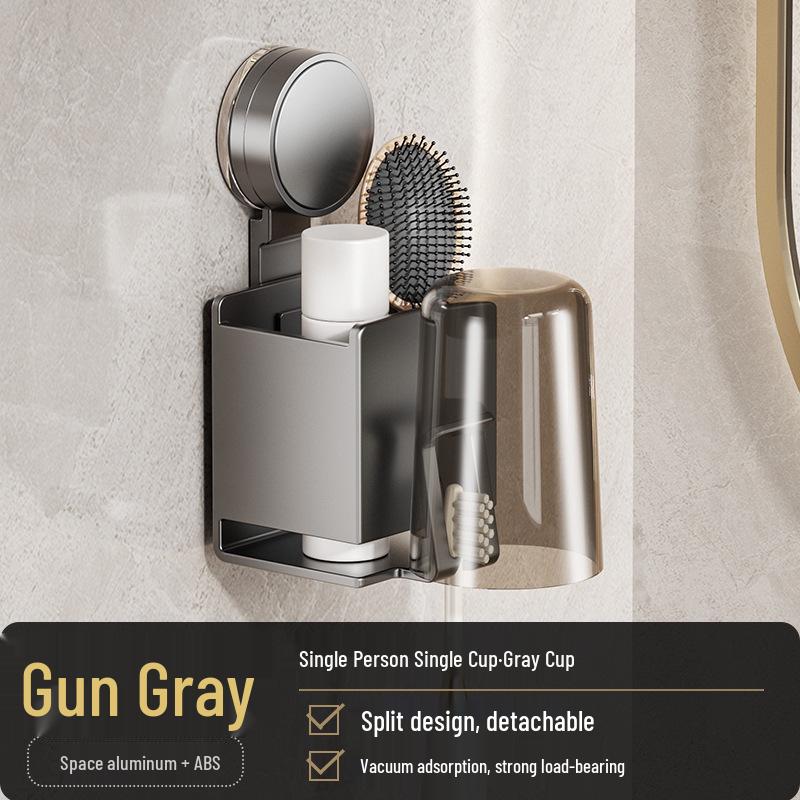 Космічний алюмінієвий тримач для зубних щіток та ополіскувача на присосках - Організатор для електричних зубних щіток без свердління
Космічний алюмінієвий тримач для зубних щіток та ополіскувача на присосках - Організатор для електричних зубних щіток без свердління