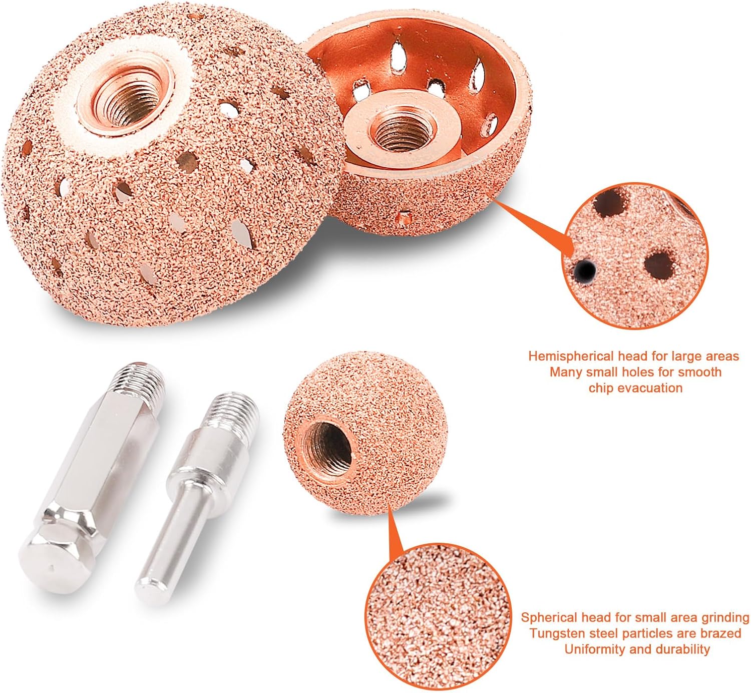 Tire Patch Repair Kit with Tungsten Carbide Buffing Wheels 25mm-55mm, Rolling Scraper Cutter for Car Tire Grinding & Polishing 25 42mm 6PCS
Tire Patch Repair Kit with Tungsten Carbide Buffing Wheels 25mm-55mm, Rolling Scraper Cutter for Car Tire Grinding & Polishing 25 42mm 6PCS