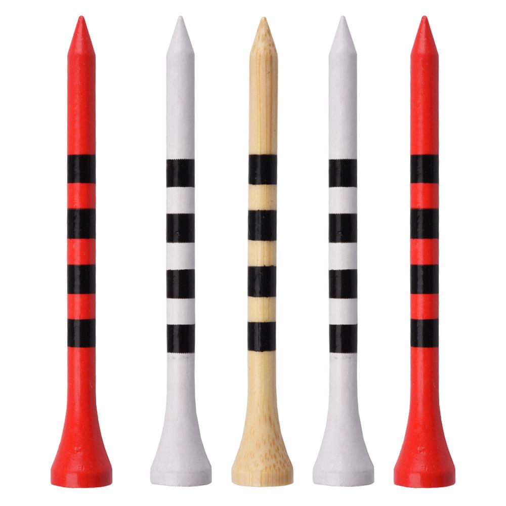 Pack of 100 Bamboo Striped Golf Tees, 70/83mm Ball Holders 70mm Natural 100PCS
Pack of 100 Bamboo Striped Golf Tees, 70/83mm Ball Holders 70mm Natural 100PCS
