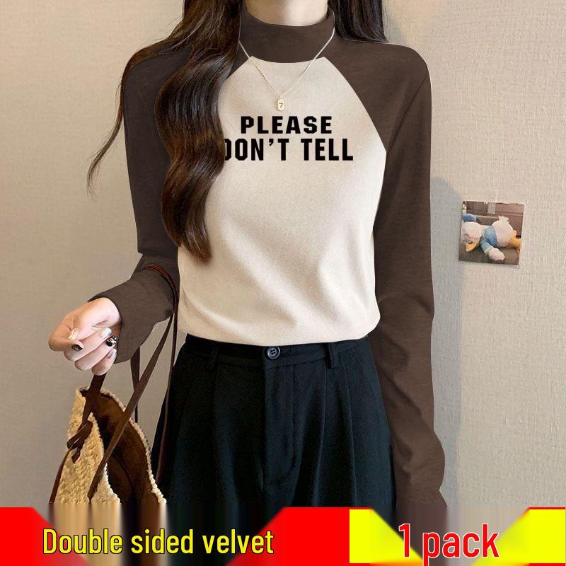 Single Piece Women s German Velvet Color Block Semi-High Neck Base Layer - Winter Slim Fit Stretch Shirt 3XL (145-160 lbs) абрикосовий/кавовий
Single Piece Women s German Velvet Color Block Semi-High Neck Base Layer - Winter Slim Fit Stretch Shirt 3XL (145-160 lbs) абрикосовий/кавовий