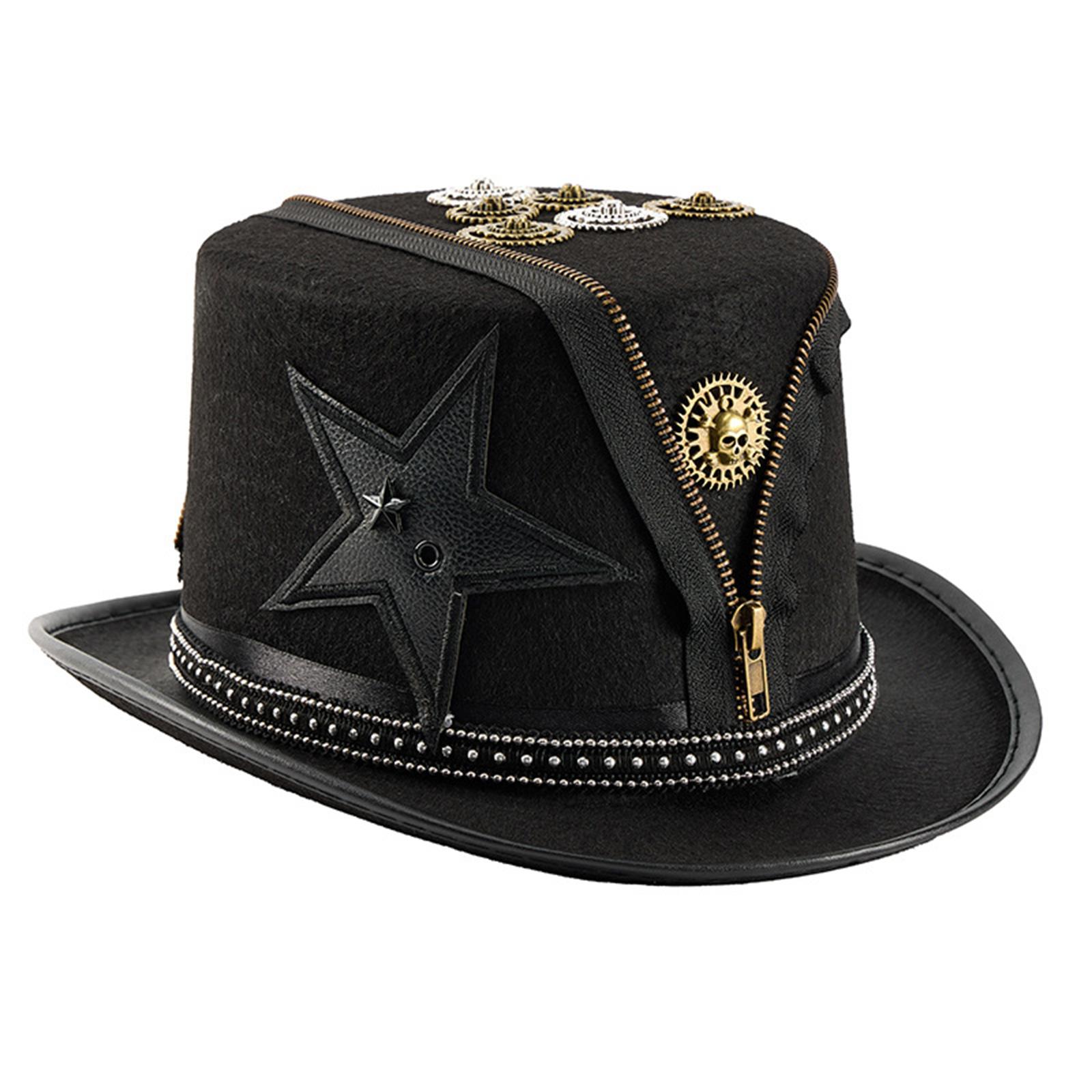 Victorian Top Hat Gothic Dark Series Hat with Metal Gear Cosplay Accessory Headwear For Costume Event Dressingup Props 1
Victorian Top Hat Gothic Dark Series Hat with Metal Gear Cosplay Accessory Headwear For Costume Event Dressingup Props 1