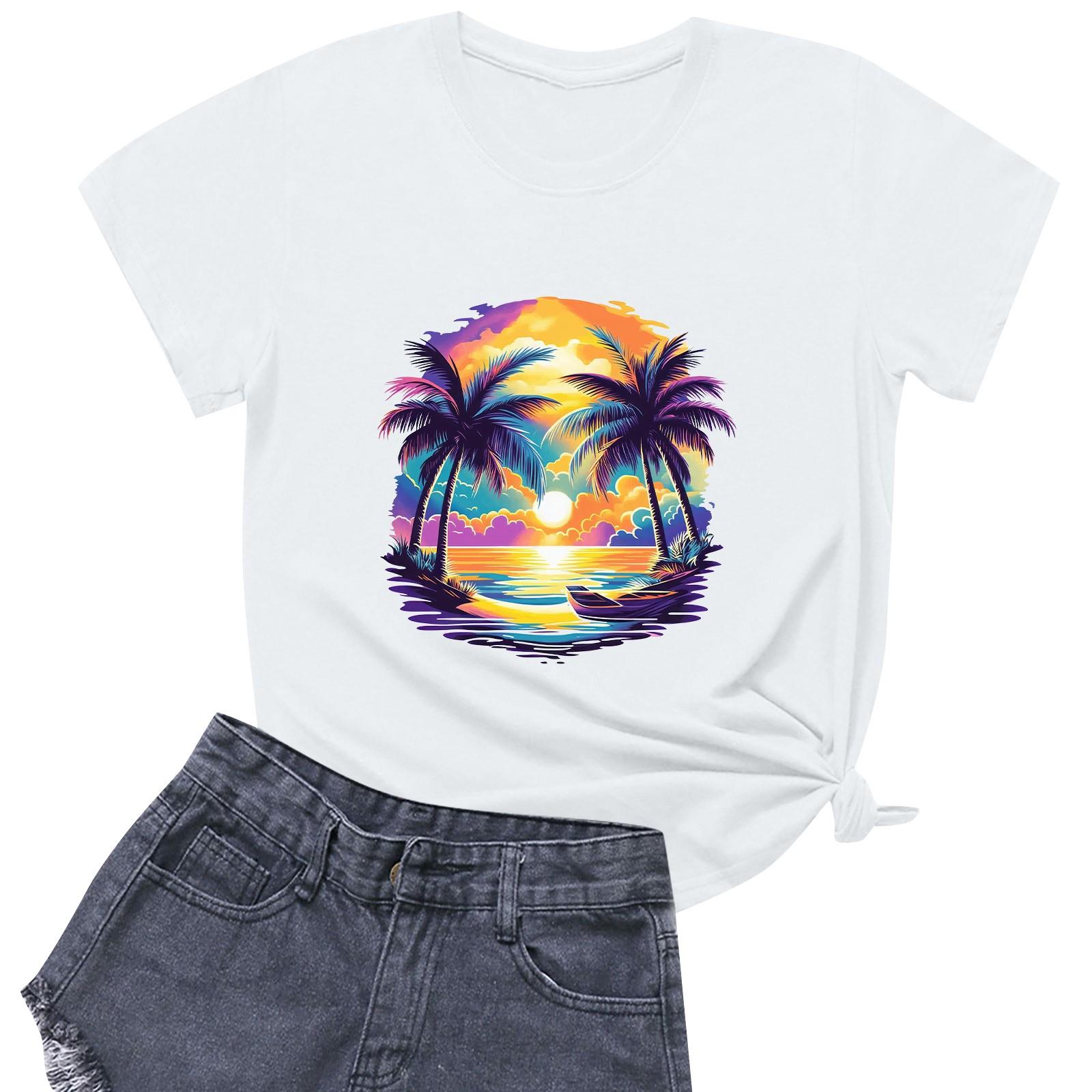 Жіноча повсякденна футболка з круглим вирізом і короткими рукавами XL білий
Жіноча повсякденна футболка з круглим вирізом і короткими рукавами XL білий