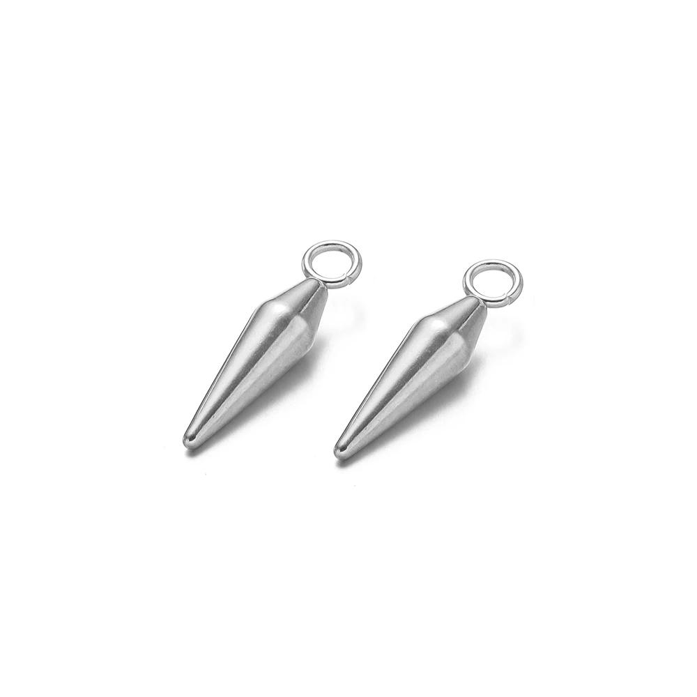 10pcs Stainless Steel Cone Charms Hoop Earrings Charm for DIY Jewelry Pendants Making Punk Ear Studs Findings Bracelet Supplies
10pcs Stainless Steel Cone Charms Hoop Earrings Charm for DIY Jewelry Pendants Making Punk Ear Studs Findings Bracelet Supplies