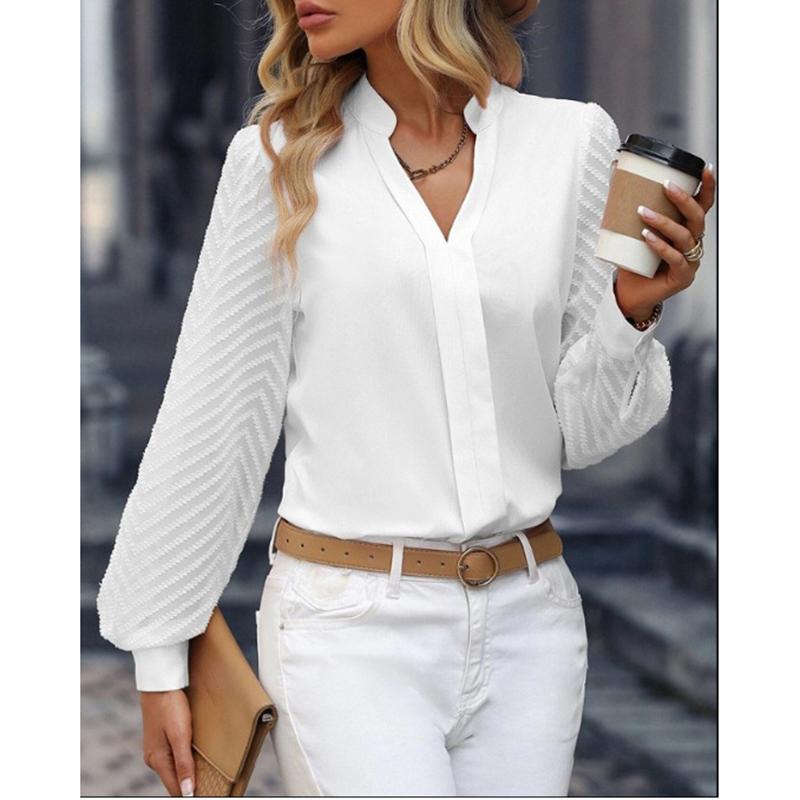 Fashion New Long Sleeve Elegant Casual White Shirt Women Spring and Summer V Neck Loose Women Blouse Simple Office Slim Shirts Female Clothing 26543 5XL білий
Fashion New Long Sleeve Elegant Casual White Shirt Women Spring and Summer V Neck Loose Women Blouse Simple Office Slim Shirts Female Clothing 26543 5XL білий