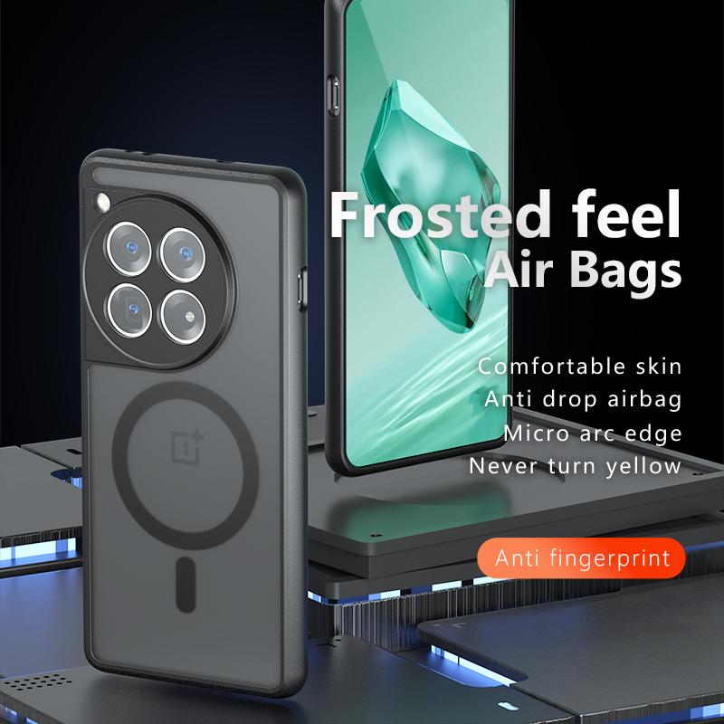 For OnePlus Ace 3 5G/12R 5G Magnetic Case TPU+PC Matte Anti-Scratch Phone Cover Transparent Black
For OnePlus Ace 3 5G/12R 5G Magnetic Case TPU+PC Matte Anti-Scratch Phone Cover Transparent Black