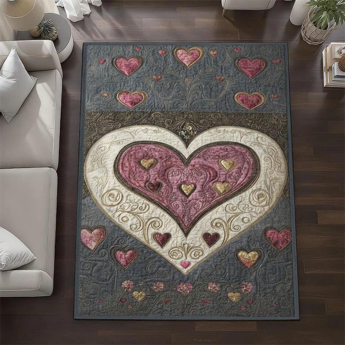 Love Patchwork Plaid Printed Carpet Valentine s Day Decorative Door Mat Entrance Living Room Bedroom Spring Atmosphere Rug 40x60cm
Love Patchwork Plaid Printed Carpet Valentine s Day Decorative Door Mat Entrance Living Room Bedroom Spring Atmosphere Rug 40x60cm
