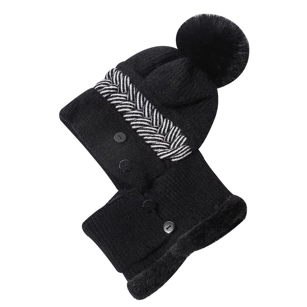 Fur Lined Winter Hat Scarf Set Warm Beanies Hat Fashion Plush Knitted Hats Outdoor чорний
Fur Lined Winter Hat Scarf Set Warm Beanies Hat Fashion Plush Knitted Hats Outdoor чорний
