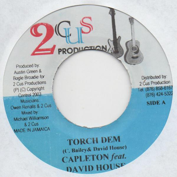 7inch Record CAPLETON, DAVID HOUSE - Torch Dem NONE 2Cus Production 2003 Jamaica Reggae, Ska & Dub Used
7inch Record CAPLETON, DAVID HOUSE - Torch Dem NONE 2Cus Production 2003 Jamaica Reggae, Ska & Dub Used