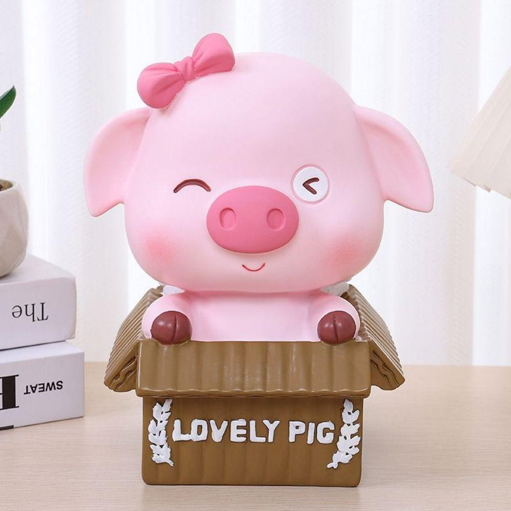 Cute Pig Savings Tank Moisture-proof Cartoon Desktop Ornament Pig Piggy Bank Children s Room
Cute Pig Savings Tank Moisture-proof Cartoon Desktop Ornament Pig Piggy Bank Children s Room