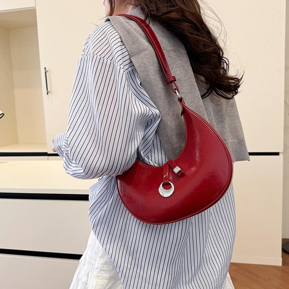 Retro Dumpling Crossbody Bag Korean Style Underarm Handbag Vintage Half-moon Shoulder Bag Travel рожевий
Retro Dumpling Crossbody Bag Korean Style Underarm Handbag Vintage Half-moon Shoulder Bag Travel рожевий