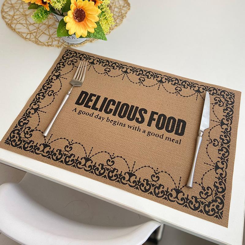 INS Teslin PVC Placemat Vintage Style Heat-Resistant Square Burlap-Look Table Mat for Dining Wedding Decor Kitchen Tableware Pad 45x30cm 38cm 1pc
INS Teslin PVC Placemat Vintage Style Heat-Resistant Square Burlap-Look Table Mat for Dining Wedding Decor Kitchen Tableware Pad 45x30cm 38cm 1pc