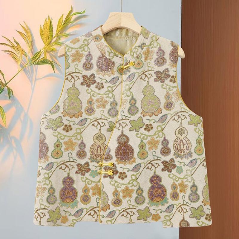 2026 Spring & Autumn Chinese-Style Vest for Middle-aged & Elderly Women - Artistic Retro National Trend 4XL (Recommended 135-155 jin) бежевый
2026 Spring & Autumn Chinese-Style Vest for Middle-aged & Elderly Women - Artistic Retro National Trend 4XL (Recommended 135-155 jin) бежевый