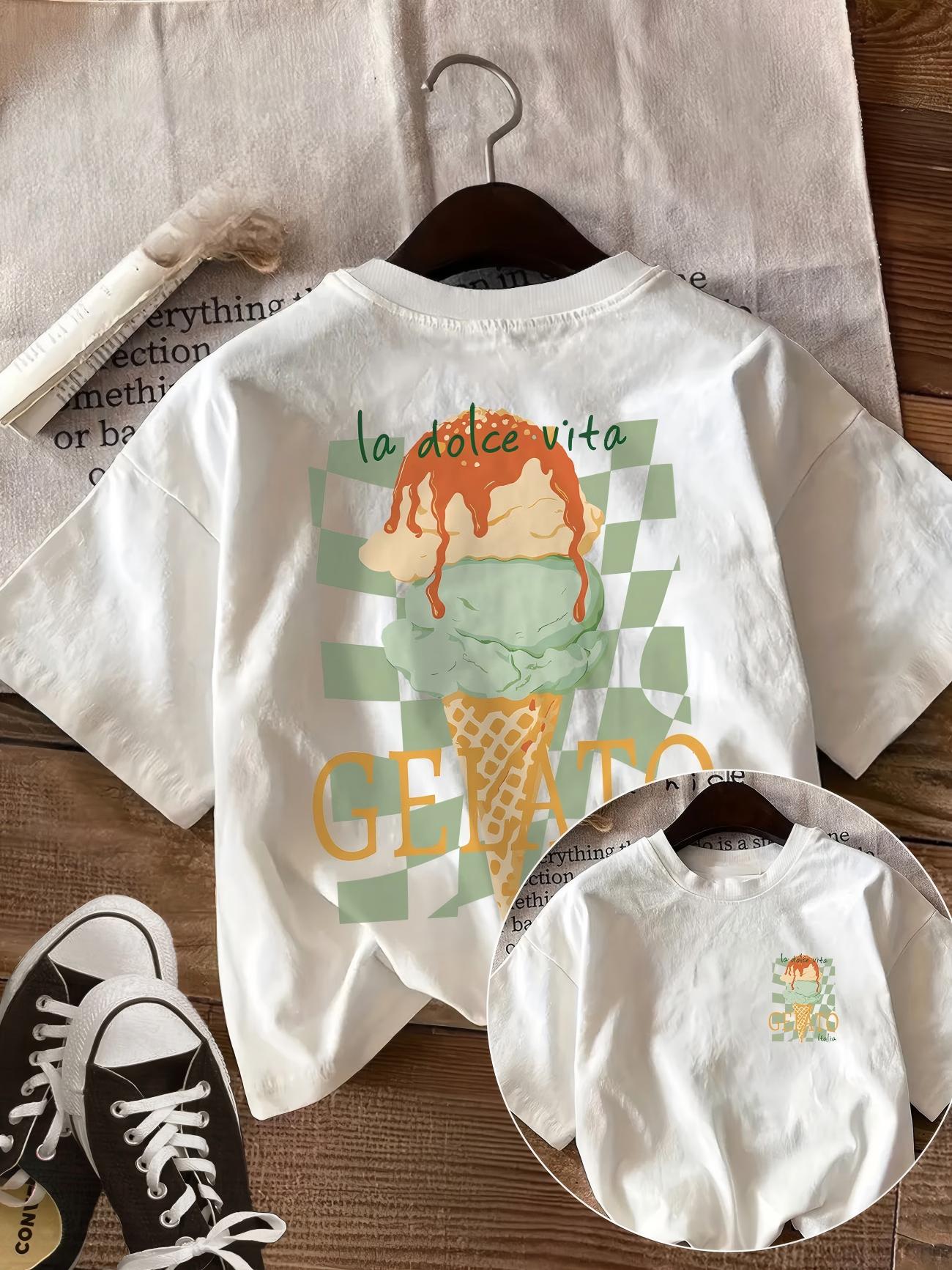 Funny La Dolce Vita Quote T-Shirt Women Cute Gelato Graphic Tee Summer Casual Short Sleeve Top Loose Fit Streetwear Fashion Tee S
Funny La Dolce Vita Quote T-Shirt Women Cute Gelato Graphic Tee Summer Casual Short Sleeve Top Loose Fit Streetwear Fashion Tee S