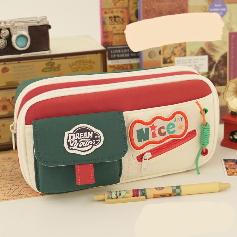 Back-To-School Supplies Fabric Student Tool Organizer Large-Capacity Pencil Case Minimalist Retro-Style Pencil Case For School зелёный
Back-To-School Supplies Fabric Student Tool Organizer Large-Capacity Pencil Case Minimalist Retro-Style Pencil Case For School зелёный