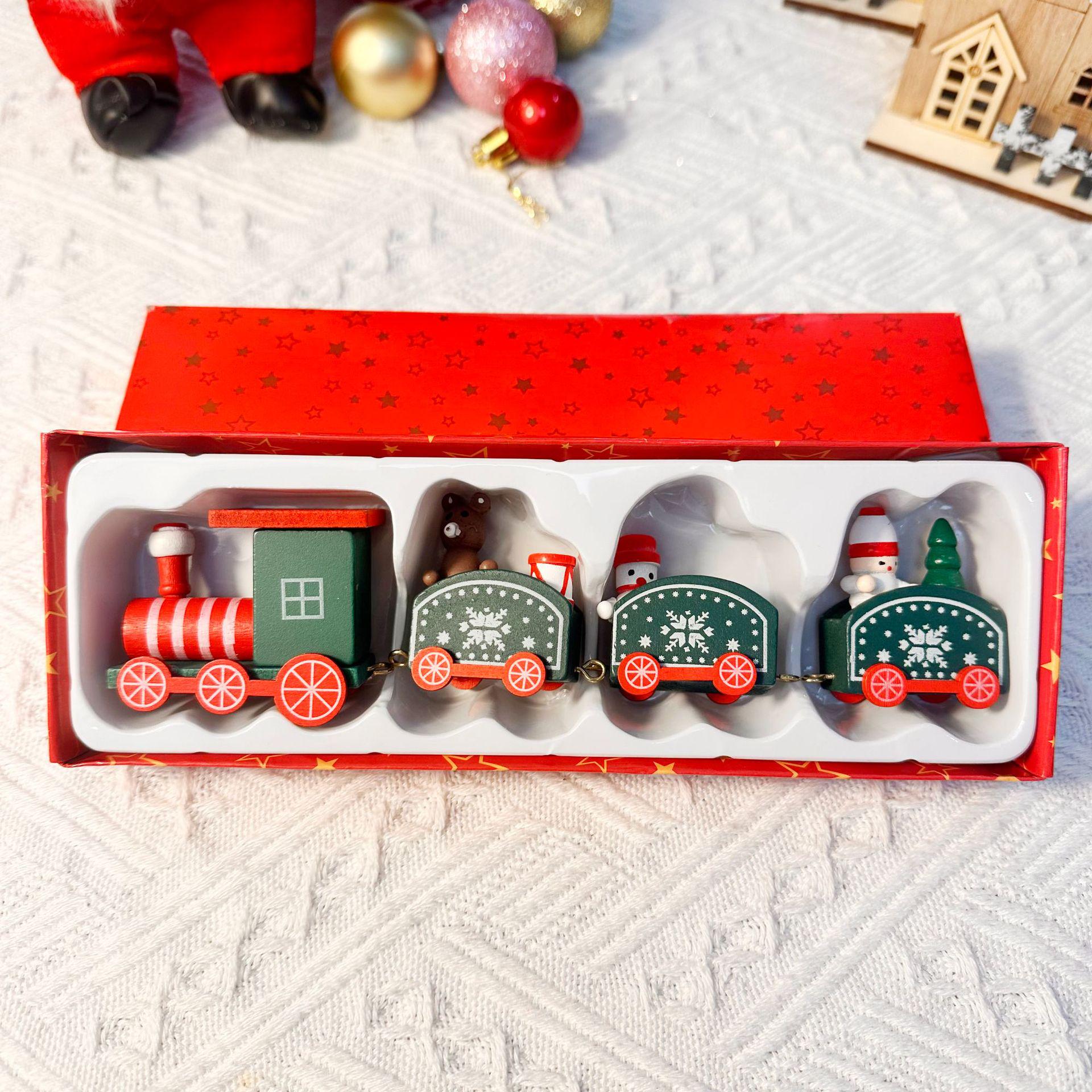 DIY Wooden Christmas Train Ornaments - Four-Section Display for Tabletop or Window, Ideal Children s Gifts
DIY Wooden Christmas Train Ornaments - Four-Section Display for Tabletop or Window, Ideal Children s Gifts