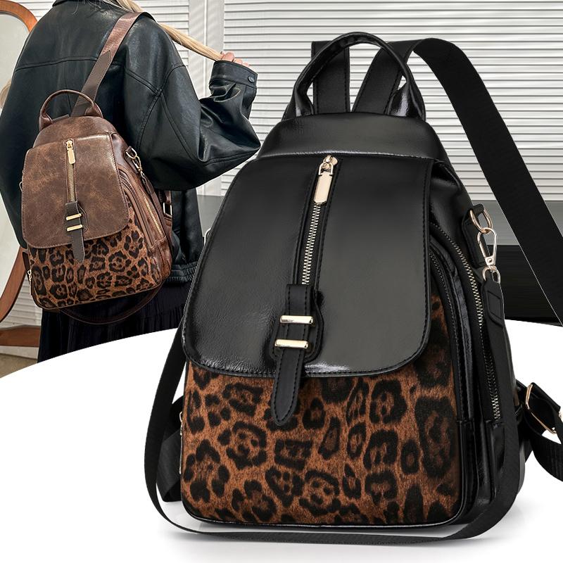 Fashion Leopard Print Design Small Backpack Female Luxury New Style Anti Theft Leather Rucksack Women Travel Back Pack for Girl
Fashion Leopard Print Design Small Backpack Female Luxury New Style Anti Theft Leather Rucksack Women Travel Back Pack for Girl