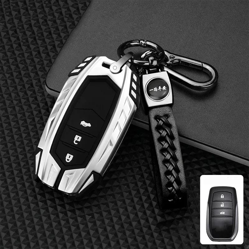 Zinc Alloy 2/3 Buttons Car Key Case Cover Fob For Toyota Camry CHR Corolla RAV4 Avalon Land Cruiser Prado Prius 2017 - 2022
Zinc Alloy 2/3 Buttons Car Key Case Cover Fob For Toyota Camry CHR Corolla RAV4 Avalon Land Cruiser Prado Prius 2017 - 2022