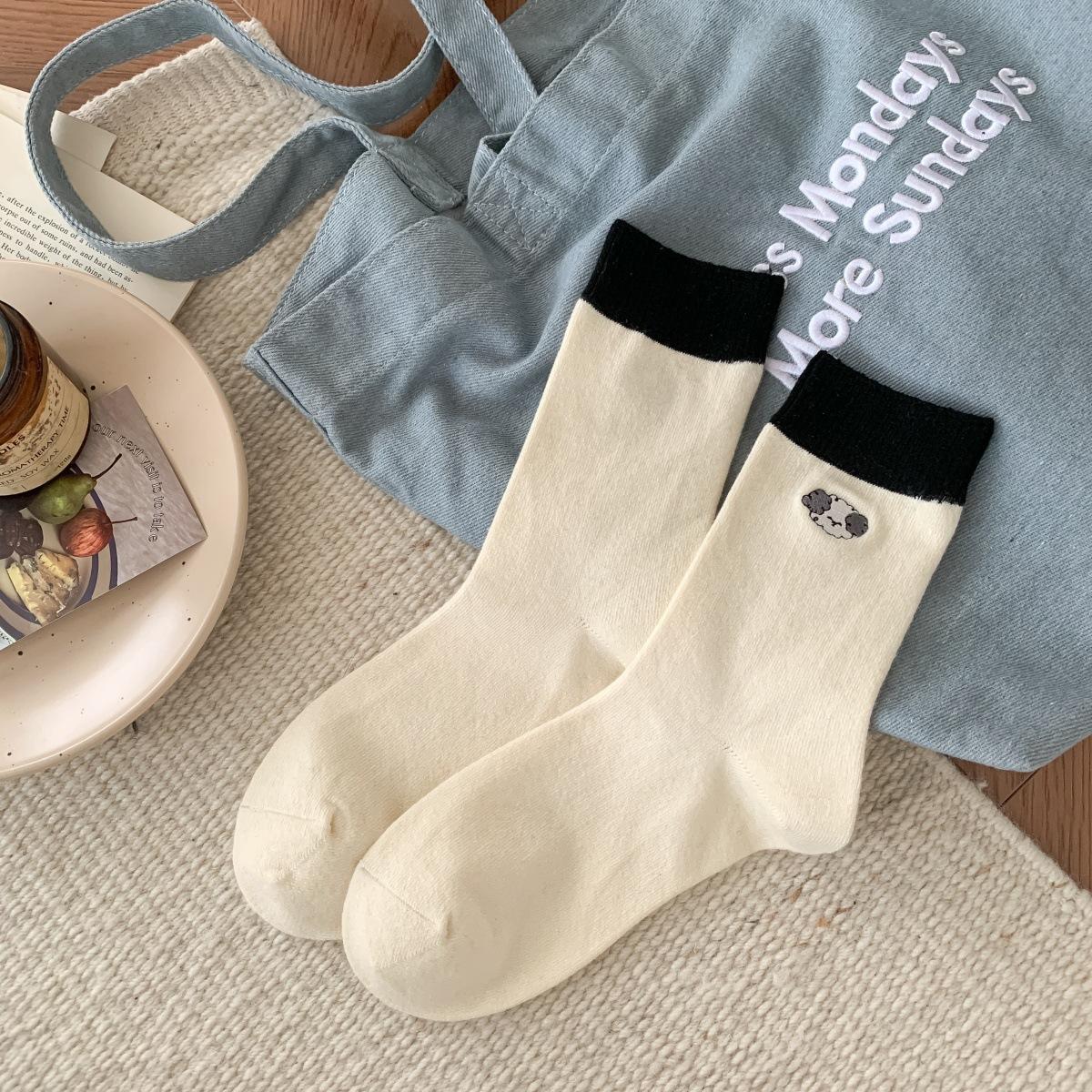 Korean Cartoon Puppy Socks Color-Blocking Pure Cotton Socks Simple Pile Of Socks One size fits all
Korean Cartoon Puppy Socks Color-Blocking Pure Cotton Socks Simple Pile Of Socks One size fits all