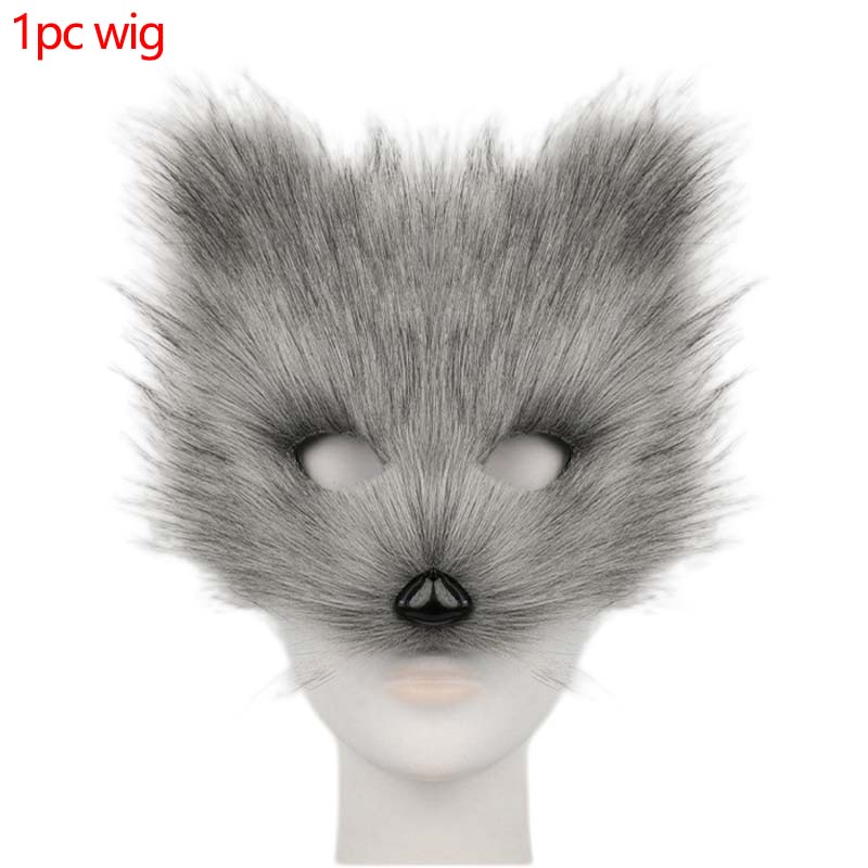 Halloween Half Face Plush Mask Artificial Fox Mask Supplies Horror Cosplay Props Carnival Cos Unisex Colorful Fox Mask For Gifts
Halloween Half Face Plush Mask Artificial Fox Mask Supplies Horror Cosplay Props Carnival Cos Unisex Colorful Fox Mask For Gifts