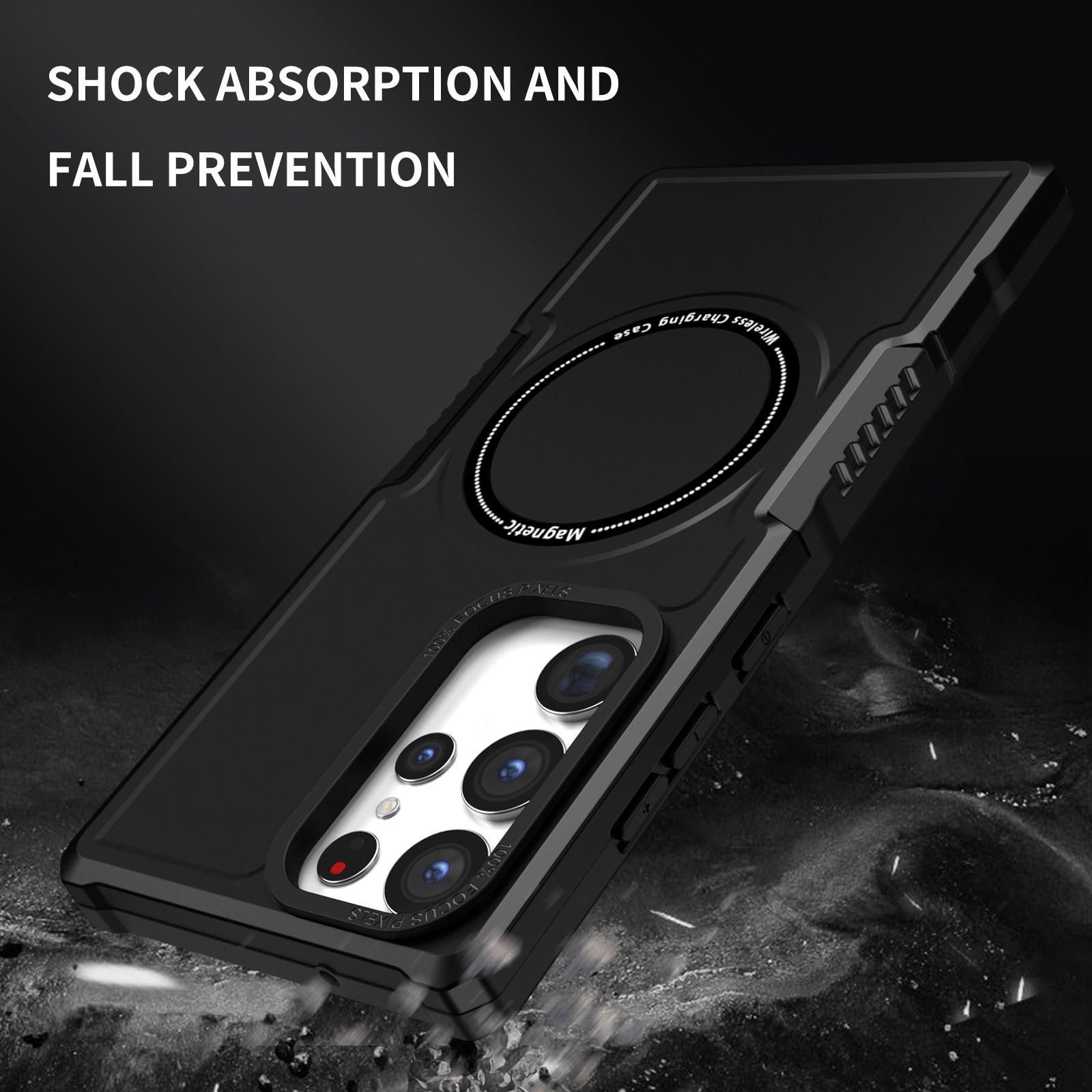 For Samsung Galaxy S23 Ultra Camera Lens Frame Design Hard PC+Soft TPU Phone Case Shockproof Cover Magnetic Wireless Charging Black
For Samsung Galaxy S23 Ultra Camera Lens Frame Design Hard PC+Soft TPU Phone Case Shockproof Cover Magnetic Wireless Charging Black