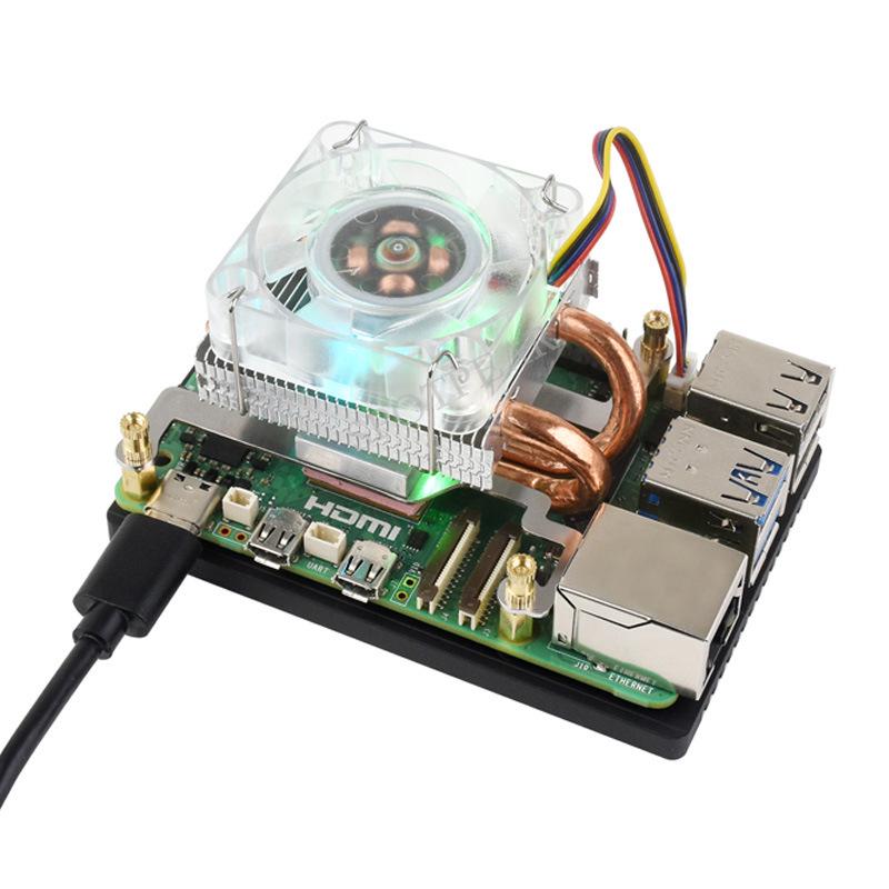 Вентилятор охолодження RGB для Raspberry Pi 5 з U-подібним мідним радіатором башенного типу
Вентилятор охолодження RGB для Raspberry Pi 5 з U-подібним мідним радіатором башенного типу
