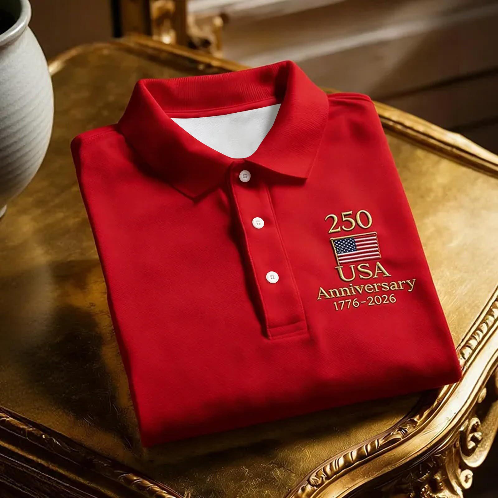 Men s Casual Polo Shirt USA Anniversary 1776-2026 Printed Short Sleeve Collared Shirt Lightweight Breathable Fabric Comfortable Fit XXXXL красный
Men s Casual Polo Shirt USA Anniversary 1776-2026 Printed Short Sleeve Collared Shirt Lightweight Breathable Fabric Comfortable Fit XXXXL красный