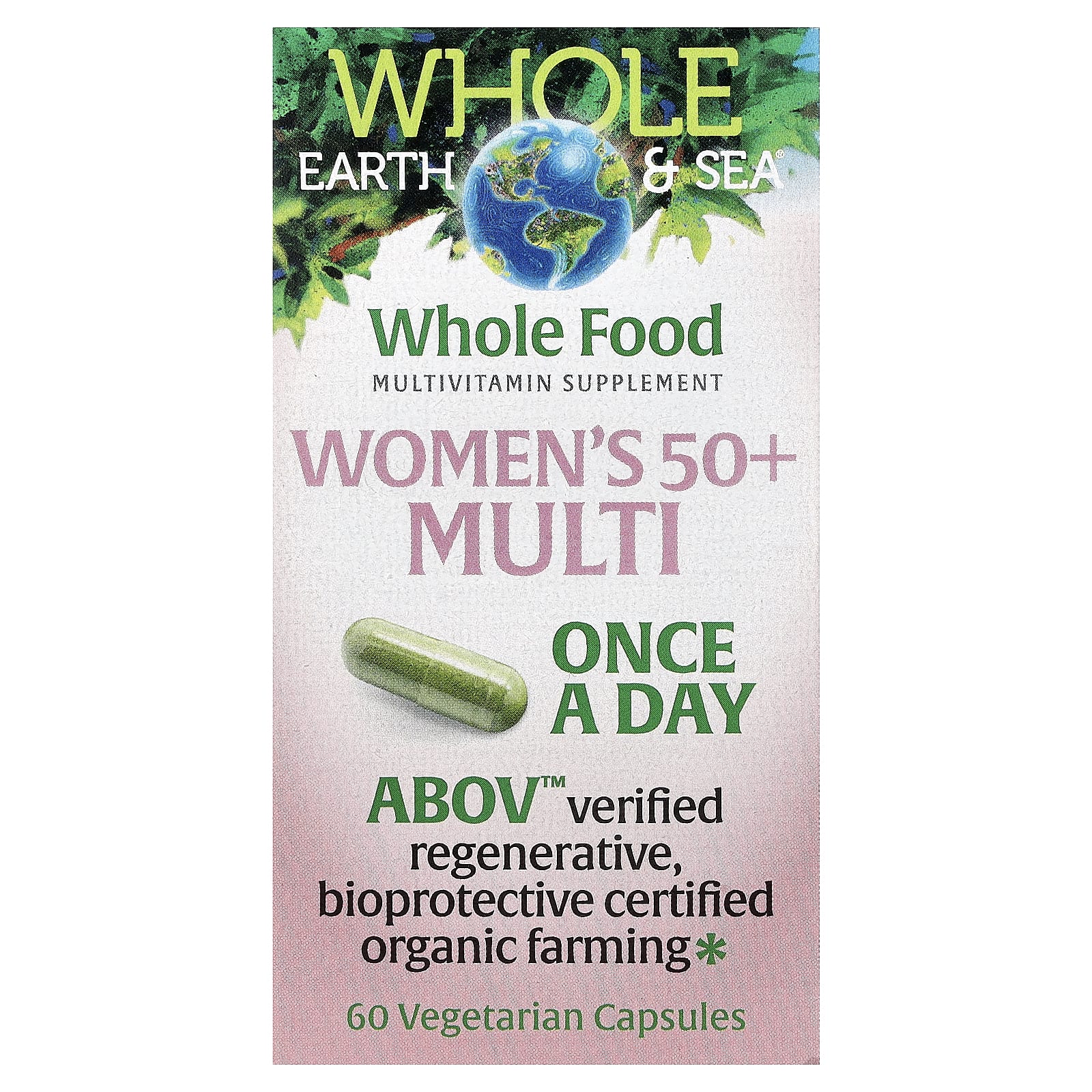 Natural Factors, Whole Earth & Sea®, Multi for Women 50+, 60 Veggie Capsules
Natural Factors, Whole Earth & Sea®, Multi for Women 50+, 60 Veggie Capsules