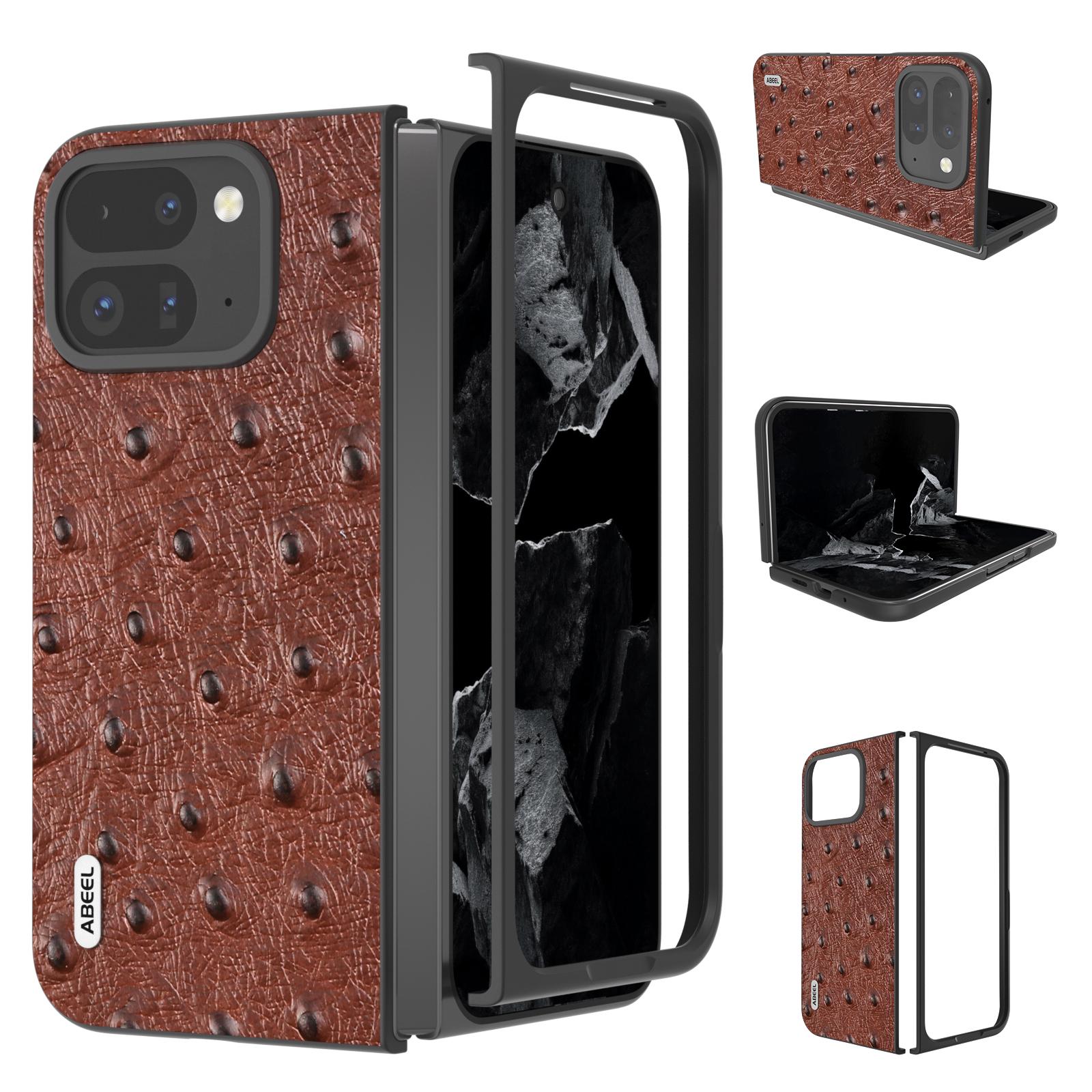 ABEEL For Google Pixel 9 Pro Fold 5G Case Genuine Cow Leather+PC Phone Cover Ostrich Texture Coffee
ABEEL For Google Pixel 9 Pro Fold 5G Case Genuine Cow Leather+PC Phone Cover Ostrich Texture Coffee