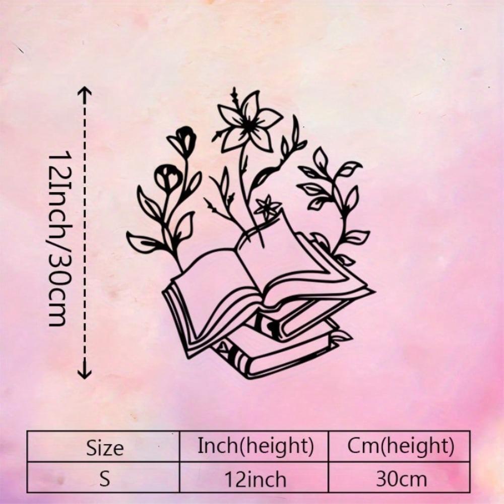 Wrought Iron Open Book Flower Wall Decor, Weatherproof Indoor Outdoor Metal Art, Librarian Book Lover Gift for Halloween Christmas New Year чёрный
Wrought Iron Open Book Flower Wall Decor, Weatherproof Indoor Outdoor Metal Art, Librarian Book Lover Gift for Halloween Christmas New Year чёрный