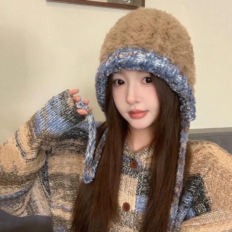 Large Head Circumference Plush Knitted Hat Women s Autumn and Winter Thickened Warm Ear Protection Woolen Hat Makes The Face Smaller one size
Large Head Circumference Plush Knitted Hat Women s Autumn and Winter Thickened Warm Ear Protection Woolen Hat Makes The Face Smaller one size