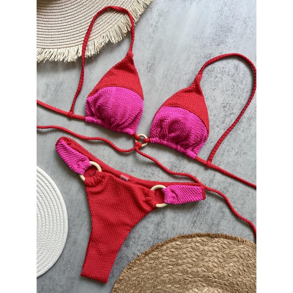 2025 Women s Swimming Suit Spliced New Solid Color Bikini Split Swimsuit L червоний
2025 Women s Swimming Suit Spliced New Solid Color Bikini Split Swimsuit L червоний