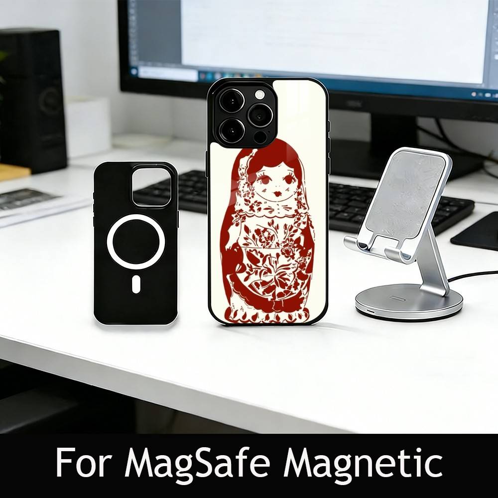 Adorable Russian Folk Art Doll Phone Case For iPhone17,16,15,14,13,12,11 Plus,Pro Magnetic For Magsafe Wireless Charging iPhone17Air
Adorable Russian Folk Art Doll Phone Case For iPhone17,16,15,14,13,12,11 Plus,Pro Magnetic For Magsafe Wireless Charging iPhone17Air