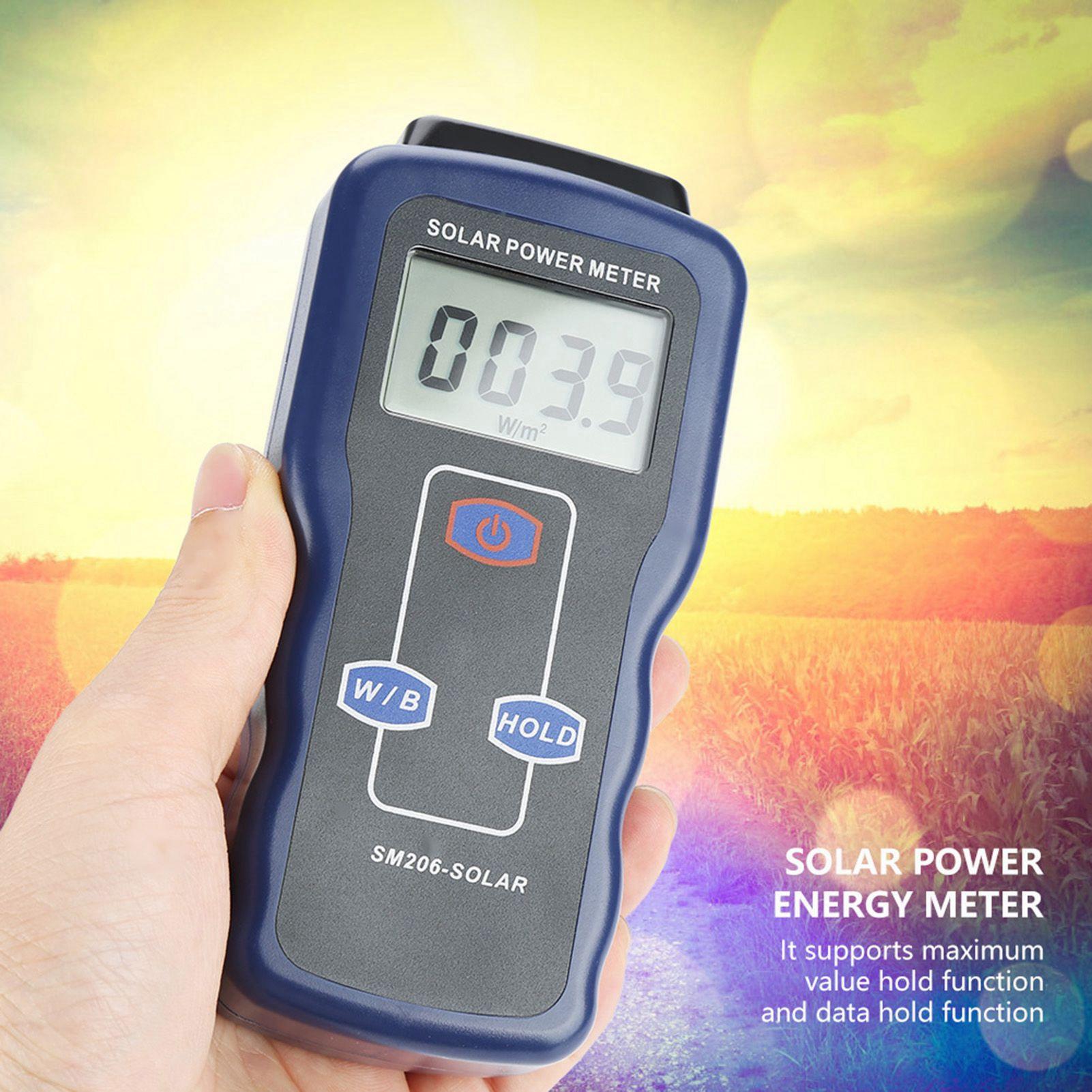 SM206 Digital Solar Power Meter Sun Light Radiation Measuring Testing Instrument
SM206 Digital Solar Power Meter Sun Light Radiation Measuring Testing Instrument