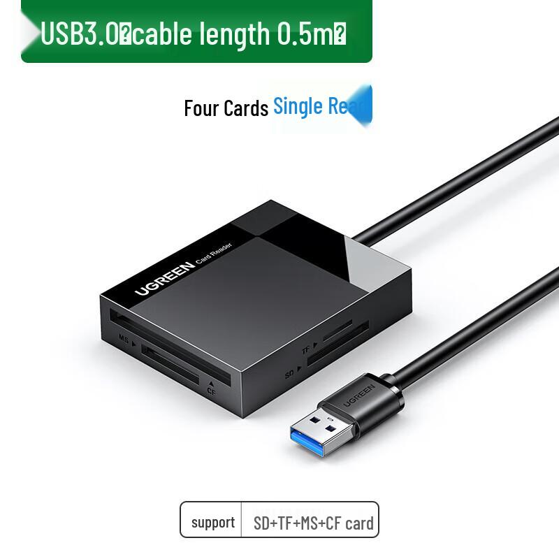 Ugreen USB 3.0 Card Reader CR125
Ugreen USB 3.0 Card Reader CR125