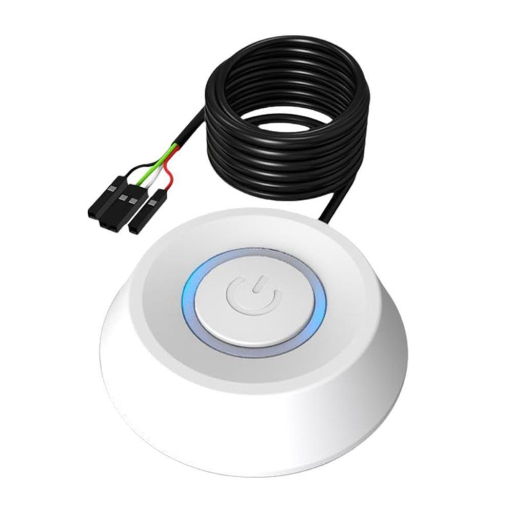 Push Button PC Power Switch LED Indicator External Power Button Home Office білий
Push Button PC Power Switch LED Indicator External Power Button Home Office білий