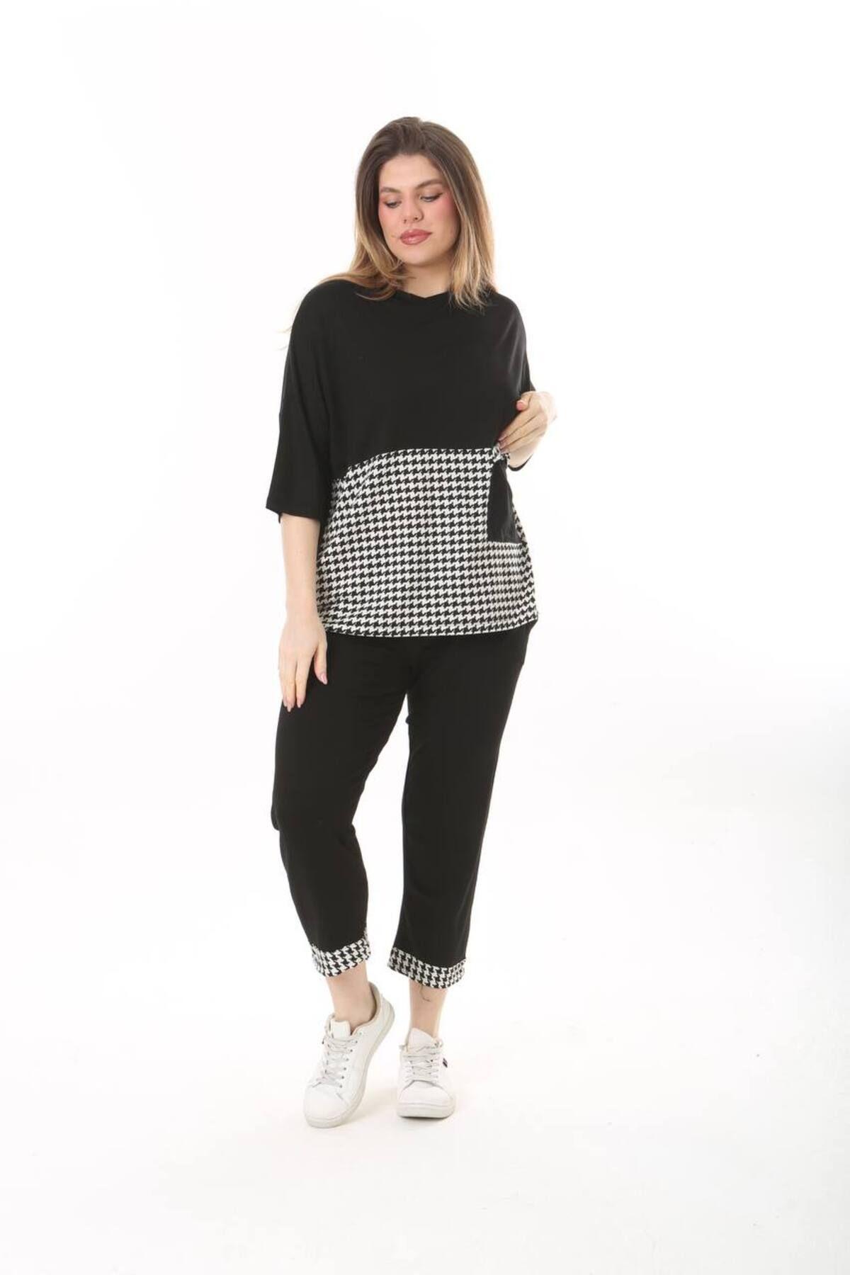 Women s Fashion Big Size Tracksuit Set Large Size Pocket Garnished Viscose Combed Three Quarter Sleeve Capri Double Suit 4XL/5XL
Women s Fashion Big Size Tracksuit Set Large Size Pocket Garnished Viscose Combed Three Quarter Sleeve Capri Double Suit 4XL/5XL