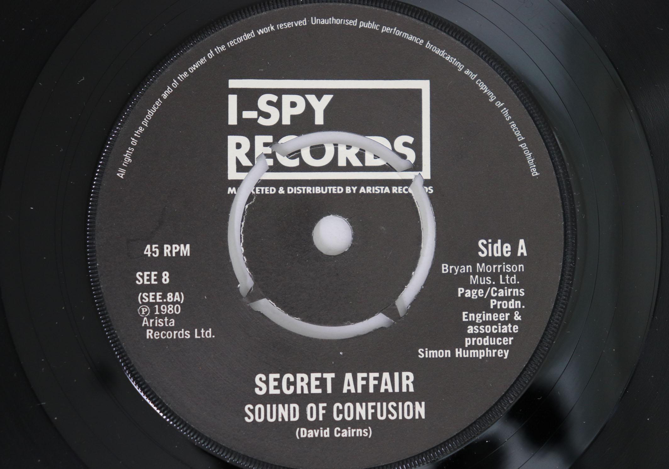 7inch Record SECRET AFFAIR Sound Of Confusion SEE8 ISPY 1980 UK Rock Used
7inch Record SECRET AFFAIR Sound Of Confusion SEE8 ISPY 1980 UK Rock Used