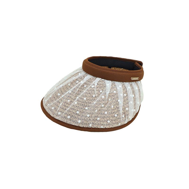 Summer Polka Dot Open-Top Hat for Women Large Brim Outdoor Beach Sun Hat Fashionable Wide Rim Protection Headwear Adjustable коричневый
Summer Polka Dot Open-Top Hat for Women Large Brim Outdoor Beach Sun Hat Fashionable Wide Rim Protection Headwear Adjustable коричневый