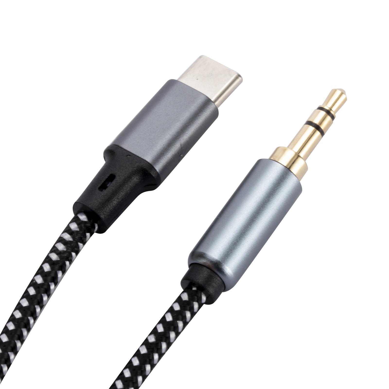1m USB-C Male to 3.5mm Male Audio Adapter Cable Braided Headphone Car Stereo Connection Cord As Shown A
1m USB-C Male to 3.5mm Male Audio Adapter Cable Braided Headphone Car Stereo Connection Cord As Shown A