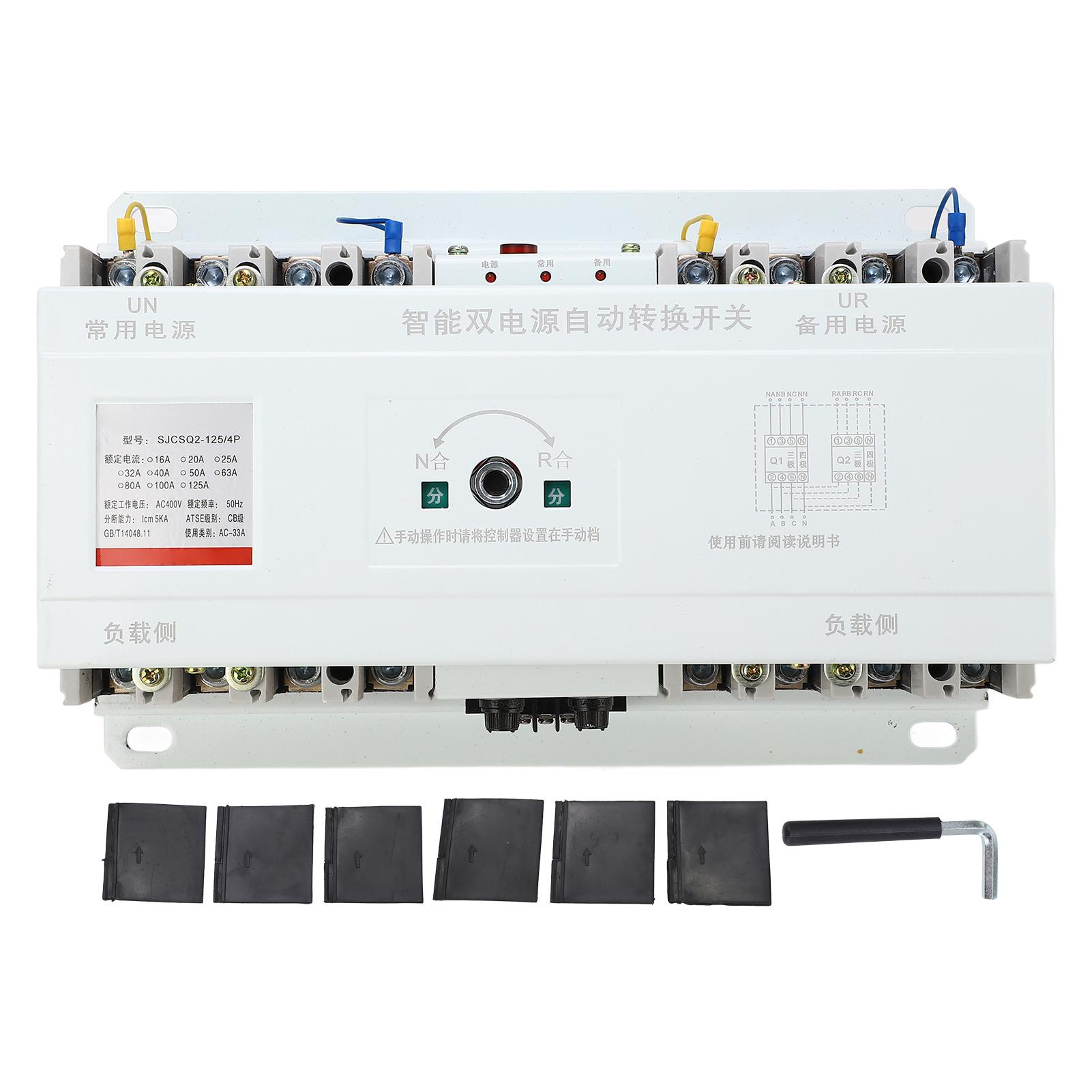 Dual Power Automatic Transfer Switch 2in 1out CB Isolation Type ATS Generator Transfer Switch 4P AC4
Dual Power Automatic Transfer Switch 2in 1out CB Isolation Type ATS Generator Transfer Switch 4P AC4