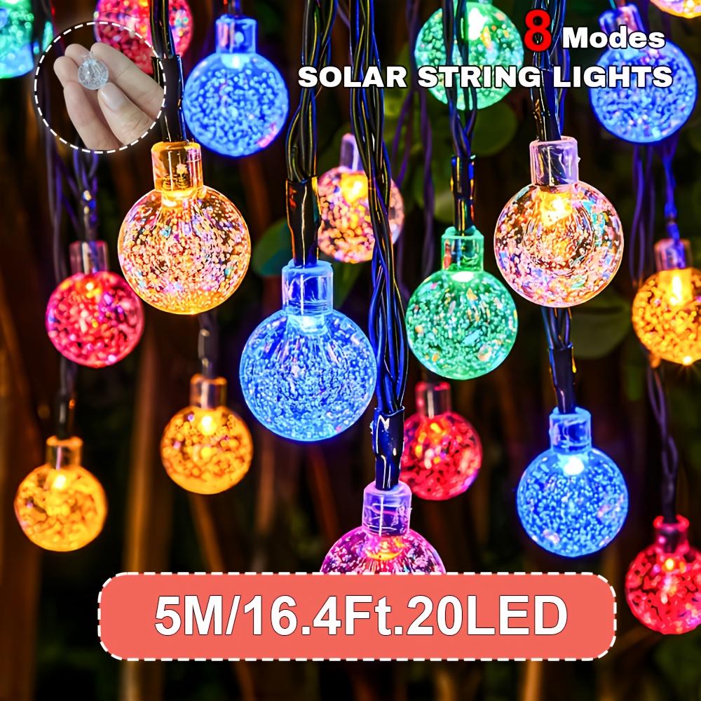 Solar Spherical Light String, 8 Modes, Crystal Ball Bubble Ball Light String, Used for Garden, Courtyard, Wedding, Festival, New Year Decoration 20LED-5M/16.4 ft різнокольоровий
Solar Spherical Light String, 8 Modes, Crystal Ball Bubble Ball Light String, Used for Garden, Courtyard, Wedding, Festival, New Year Decoration 20LED-5M/16.4 ft різнокольоровий