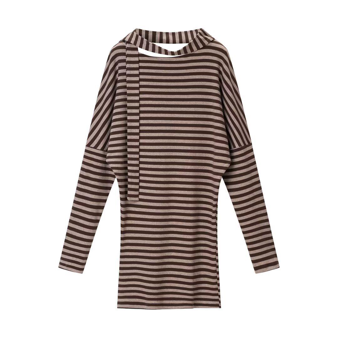 2026 Spring Women s European & American Striped Slimming T-shirt Dress with Short Skirt Small
2026 Spring Women s European & American Striped Slimming T-shirt Dress with Short Skirt Small