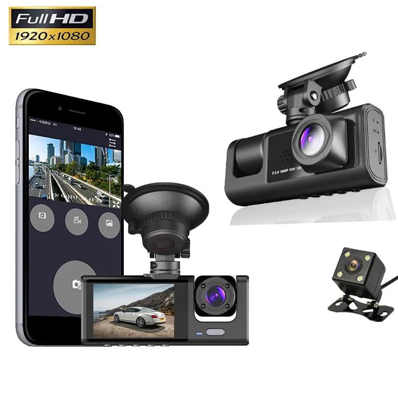 Автомобильный видеорегистратор WIFI Авто 3-канальная камера FHD 1080P с двумя объективами Видеорегистратор
Автомобильный видеорегистратор WIFI Авто 3-канальная камера FHD 1080P с двумя объективами Видеорегистратор
