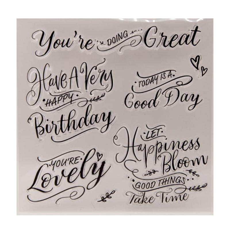 Scrapbooking Decorative Stamper Clear Silicone Stamper for Birthday Card Making Journal Photo Album Kid Craft Project 1
Scrapbooking Decorative Stamper Clear Silicone Stamper for Birthday Card Making Journal Photo Album Kid Craft Project 1